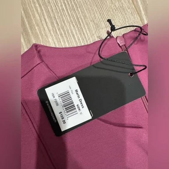 Peach Marin Princess Seam Dress in Plum - Picture 2 of 5